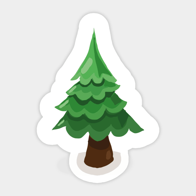 Christmas tree Sticker by nickemporium1